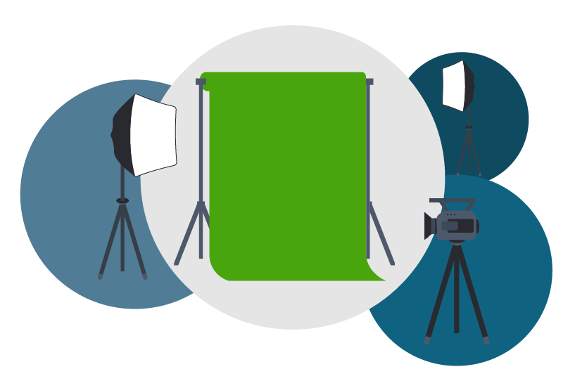 Reikone - elearning - tournage fond vert vecto